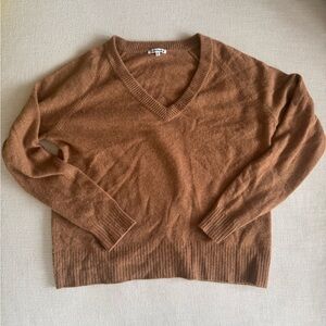 Reformation Cashmere V-neck Sweater